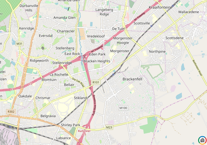 Map location of Springbok Park